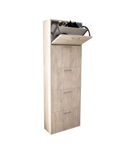Cosma Scarpiera 5 Ante a Ribalta Pino Chiaro 59x25x172 cm Moderna