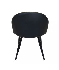 Cosma Poltrona Sissy Ecopelle Nero 50x50x76 cm Senza Braccioli