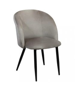 Cosma Poltrona Yasmina Velluto Tortora 50x50x76 cm Senza Braccioli