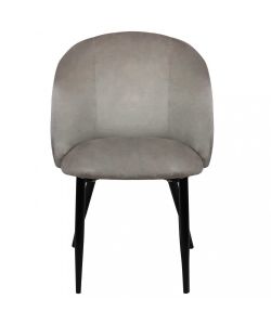 Cosma Poltrona Yasmina Velluto Tortora 50x50x76 cm Senza Braccioli