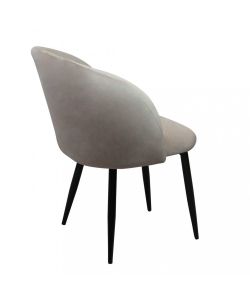 Cosma Poltrona Yasmina Velluto Tortora 50x50x76 cm Senza Braccioli