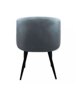 Cosma Poltrona Yasmina Velluto Grigio 50x50x76 cm Senza Braccioli