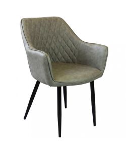 Cosma Poltrona Sindy in Ecopelle Tortora 56x60x87 cm Senza Braccioli