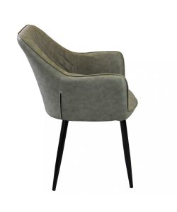 Cosma Poltrona Sindy in Ecopelle Tortora 56x60x87 cm Senza Braccioli
