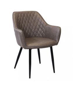Cosma Poltrona Sindy in Ecopelle Marrone 56x60x87 cm Stile Moderno
