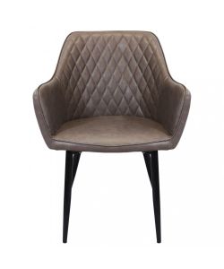 Cosma Poltrona Sindy in Ecopelle Marrone 56x60x87 cm Stile Moderno