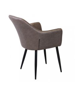Cosma Poltrona Sindy in Ecopelle Marrone 56x60x87 cm Stile Moderno