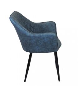 Cosma Poltrona Sindy in Ecopelle Blu 56x60x87cm Stile Moderno