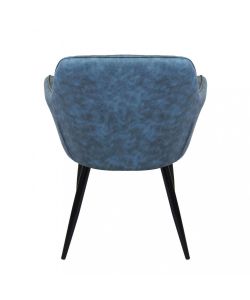 Cosma Poltrona Sindy in Ecopelle Blu 56x60x87cm Stile Moderno