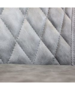 Cosma Poltrona Sindy in Ecopelle Grigia 56x60x87 cm Stile Moderno