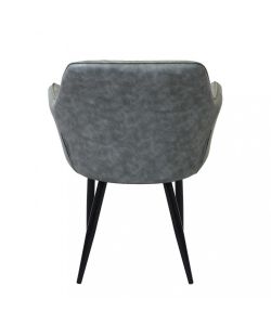 Cosma Poltrona Sindy in Ecopelle Grigia 56x60x87 cm Stile Moderno