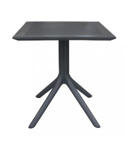 Cosma Tavolo Esterno Quadrato 70x70 cm Antracite in Polipropilene