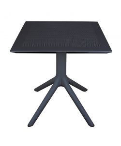Cosma Tavolo Jarvis da Giardino Quadrato 80x80 cm Antracite Resistente Esterno