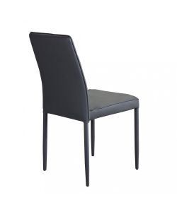 Cosma Sedia Blossom Grigio Ecopelle Senza Braccioli 41x50x91 cm