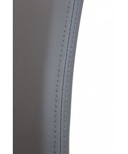 Cosma Sedia Cammie Grigia in Acciaio ed Ecopelle 41x50x91 cm Senza Braccioli