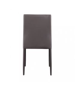 Cosma Sedia Cammie Marrone in Acciaio ed Ecopelle 41x50x91 cm