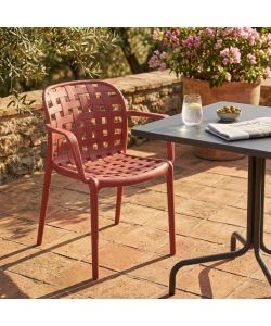 Cosma Poltrona impilabile Rosso 58x57,5x82,5 cm in polipropilene
