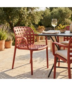 Cosma Poltrona impilabile Rosso 58x57,5x82,5 cm in polipropilene