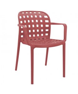 Cosma Poltrona impilabile Rosso 58x57,5x82,5 cm in polipropilene