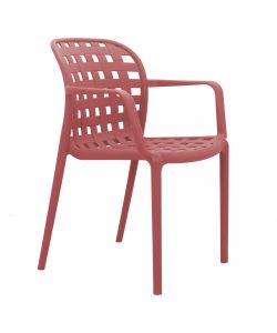 Cosma Poltrona impilabile Rosso 58x57,5x82,5 cm in polipropilene