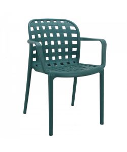 Cosma Poltrona impilabile Verde 58x57,5x82,5 cm in polipropilene