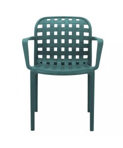 Cosma Poltrona impilabile Verde 58x57,5x82,5 cm in polipropilene