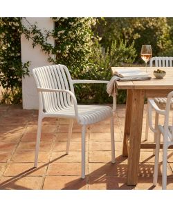 Cosma Poltrona Impilabile Bianco 58x57x80cm in Polipropilene