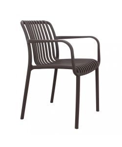 Cosma Poltrona Impilabile in Polipropilene 58x57x80cm Taupe