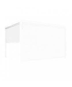 Cosma Laterale Pergola Bioclimatica 3x4 Bianco in Textilene e Alluminio