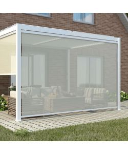 Cosma Laterale Pergola Bioclimatica 4x4 in Textilene Bianco cm 270x218