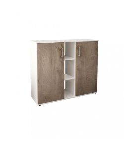 Cosma Mobile Scarpiera 2 Ante 3 Ripiani Marrone 101,5x35x87 cm