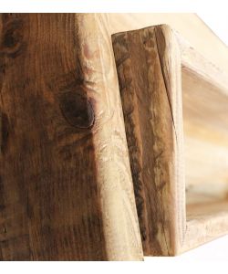 Cosma Scaffale da bagno in legno di pino riciclato marrone 62x45x175 cm