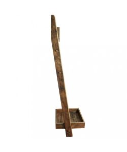 Cosma Scaffale da bagno in legno di pino riciclato marrone 62x45x175 cm