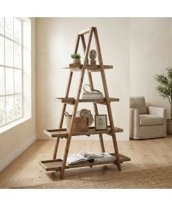 Cosma Libreria Callie in legno di pino marrone 120x43x183 cm
