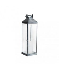 Cosma Lanterna Harmony Piccola Grigio Vetro 11x11x36,5 cm per Esterni