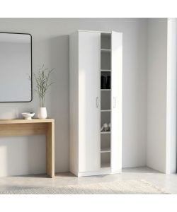Cosma Mobile 2 Ante Bianco 60x33x192 cm in Truciolare Bilaminato