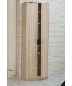 Cosma Mobile 2 ante Quercia Chiaro cm 60x33x192 h Truciolare Bilaminato