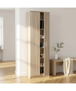 Cosma Mobile 2 Ante Olmo 60x33x192 cm Armadio Moderno Soggiorno