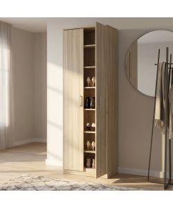 Cosma Mobile 2 Ante Olmo 60x33x192 cm Armadio Moderno Soggiorno
