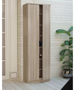 Cosma Mobile 2 Ante Olmo 60x33x192 cm Armadio Moderno Soggiorno