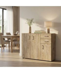 Cosma Mobile Flexi Rovere Chiaro 106x36x83 cm con 1 Cassetto Moderno