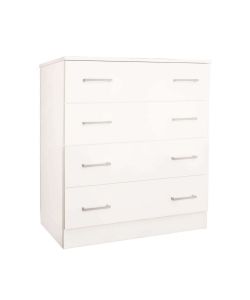 Cosma Mobile 4 Cassetti Bianco 80x45x91 cm in Truciolare Laccato