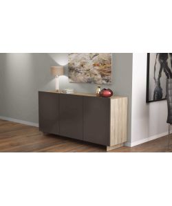 Cosma Mobile 3 Ante Antracite in Legno Bilaminato 150x40x78 cm