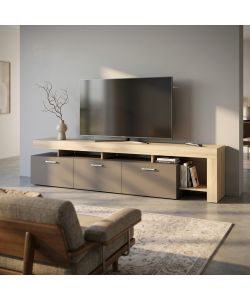 Cosma Mobile Porta TV Vale Olmo 220x40x52 cm Truciolare Rustico