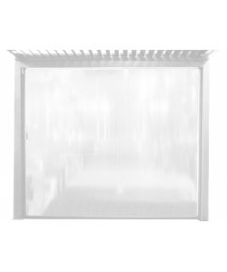 Cosma Telo Laterale Gazebo 370x238 cm Bianco in PVC Resistente agli Agenti Atmosferici