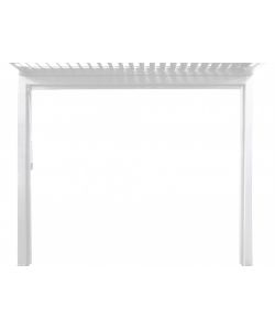 Cosma Telo Laterale Gazebo 370x238 cm Bianco in PVC Resistente agli Agenti Atmosferici
