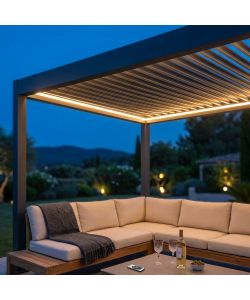 Cosma LED per Pergola Bioclimatica 3x3 Multicolor con Telecomando