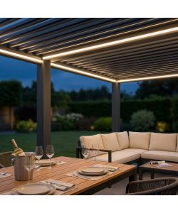 Cosma LED per Pergola Bioclimatica 3x4 Multicolor con Telecomando