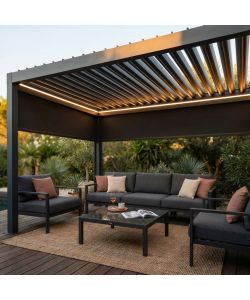 Cosma LED multicolor per pergola bioclimatica 4x4 con telecomando