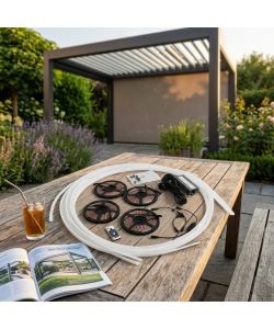 Cosma LED multicolor per pergola bioclimatica 4x4 con telecomando